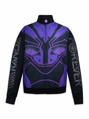 Disney Parks Marvel Black Panther Wakanda Long Sleeve Full Zip Jacket Men's XL